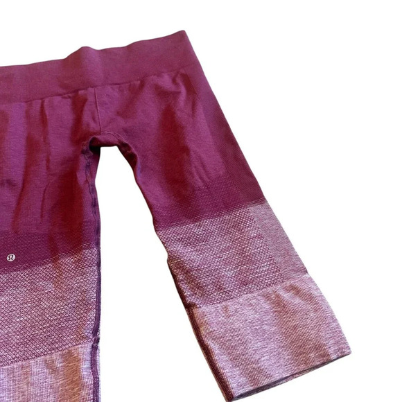 Lululemon Seamlessly Street Crop Leggings Ombre Stretch Capri Size 10 Women's - Picture 4 of 8